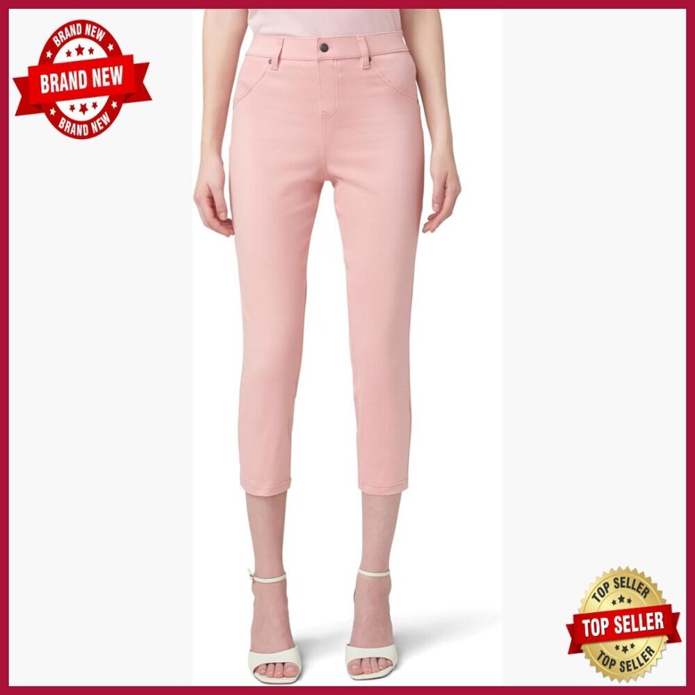 High Waist Denim Capri Leggings Ultra Soft Stretch Skinny Fit